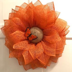 Summer fall flowers beautiful wreath